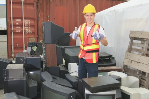 Prepared construction site for waste removal