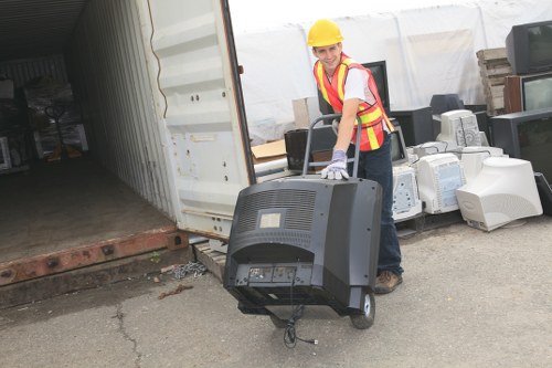 Donation center accepting furniture items